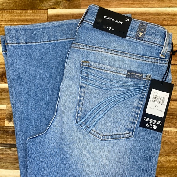 🌟🌟NWT 7 For All Mankind Women's Dojo Tailorless Etienne High Waisted Jeans🌟🌟 - Picture 2 of 6